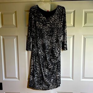 VINCE CAMUTO animal print dress. XL. EUC!